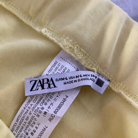 Zara Yellow Workout Set (2 Piece Set) - Picture 6 of 8